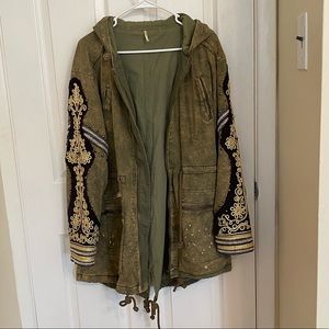 Free People beaded utility jacket